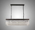 Burnaby Rectangular Pendant/Semi Flush 11 Light Brown Oxide